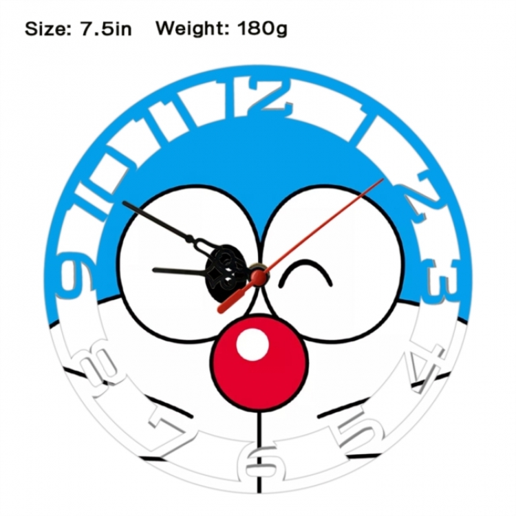 Doraemon Anime print alarm clock wall clock personality clock packaging size 25X25X4cm