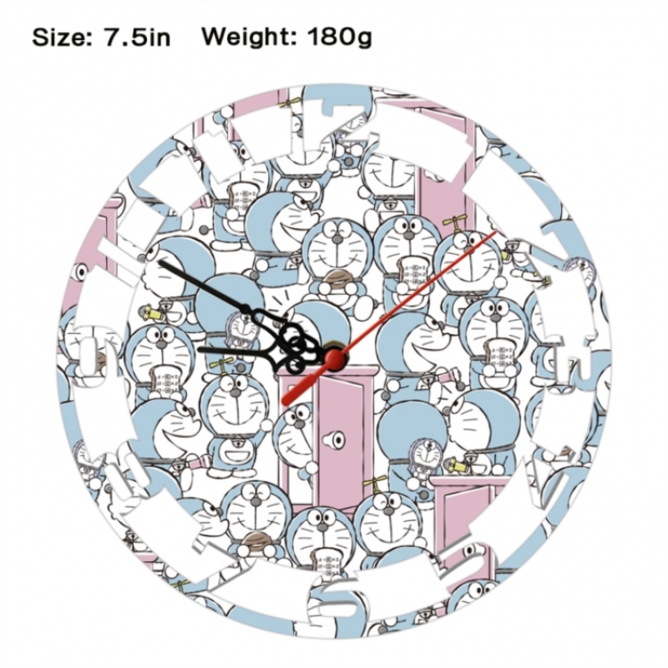 Doraemon Anime print alarm clock wall clock personality clock packaging size 25X25X4cm