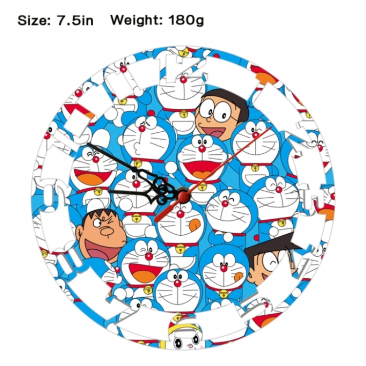 Doraemon Anime print alarm clock wall clock personality clock packaging size 25X25X4cm