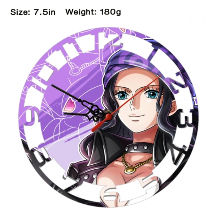 One Piece Anime print alarm clock wall clock personality clock packaging size 25X25X4cm