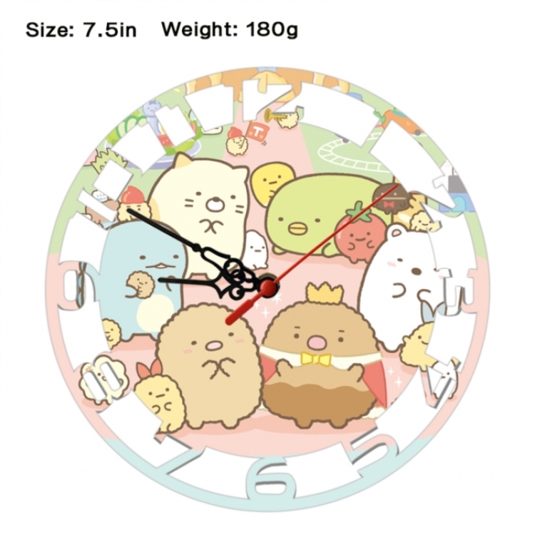 Corner creatures Frosted  Anime print alarm clock wall clock personality clock packaging size 25X25X4cm