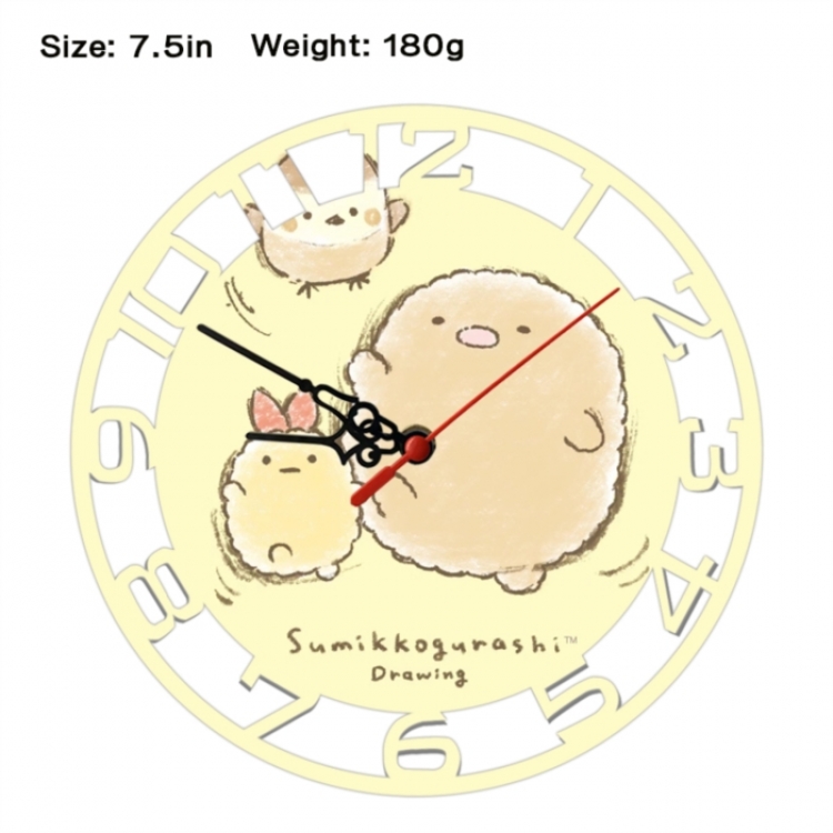 Corner creatures Frosted  Anime print alarm clock wall clock personality clock packaging size 25X25X4cm