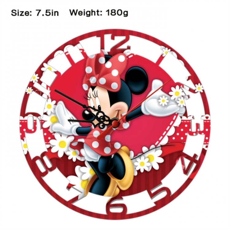 Mickey Anime print alarm clock wall clock personality clock packaging size 25X25X4cm