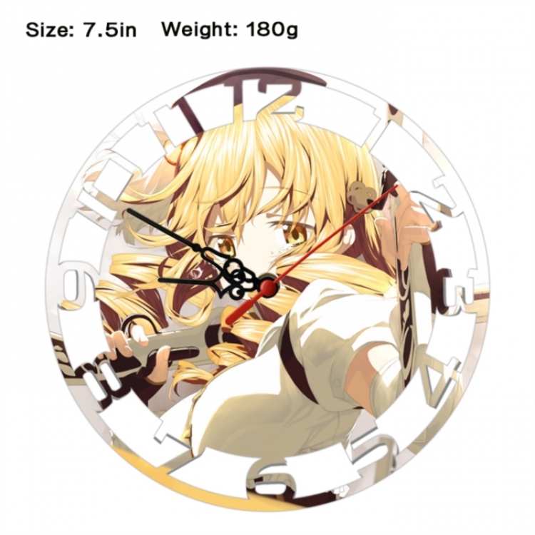 Magical Girl Madoka of the Magus Anime print alarm clock wall clock personality clock packaging size 25X25X4cm