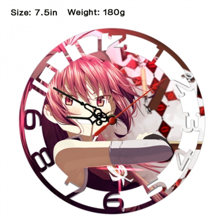 Magical Girl Madoka of the Magus Anime print alarm clock wall clock personality clock packaging size 25X25X4cm