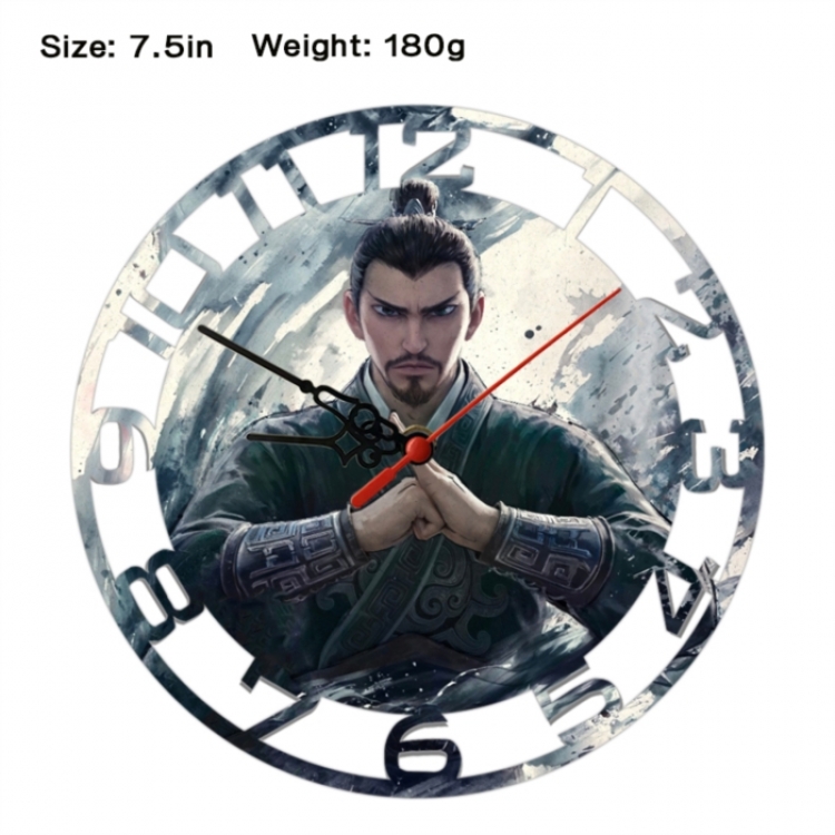 Nezha Anime print alarm clock wall clock personality clock packaging size 25X25X4cm