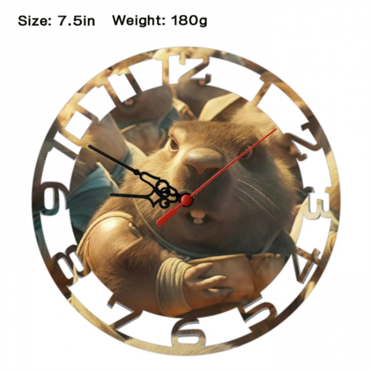 Nezha Anime print alarm clock wall clock personality clock packaging size 25X25X4cm