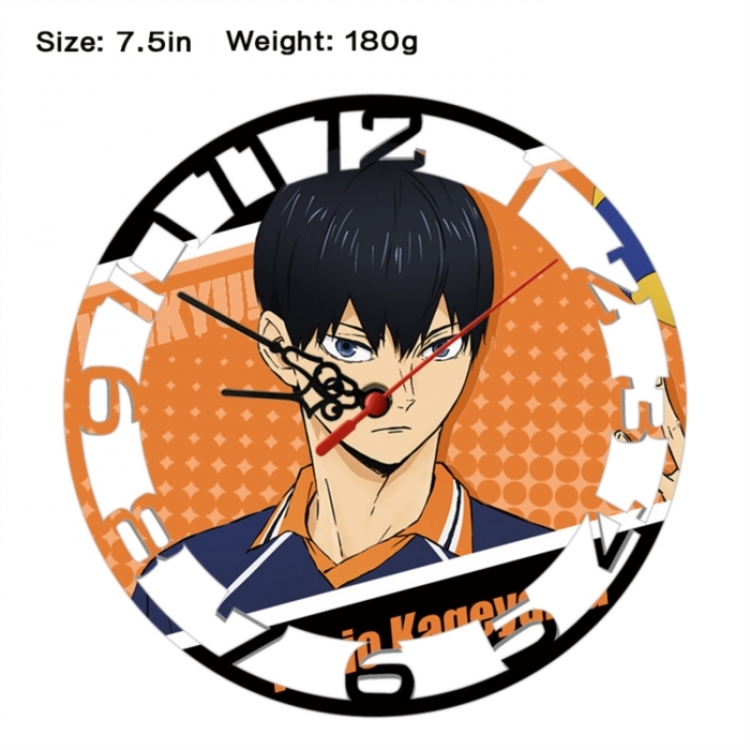 Haikyuu!! Anime print alarm clock wall clock personality clock packaging size 25X25X4cm