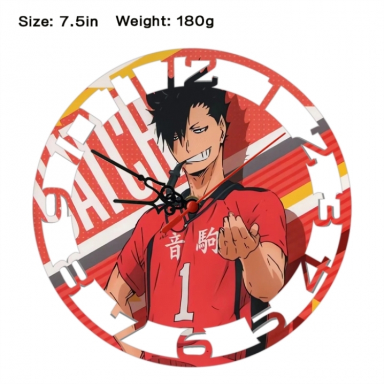 Haikyuu!! Anime print alarm clock wall clock personality clock packaging size 25X25X4cm