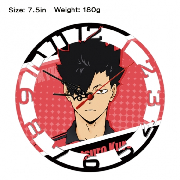 Haikyuu!! Anime print alarm clock wall clock personality clock packaging size 25X25X4cm