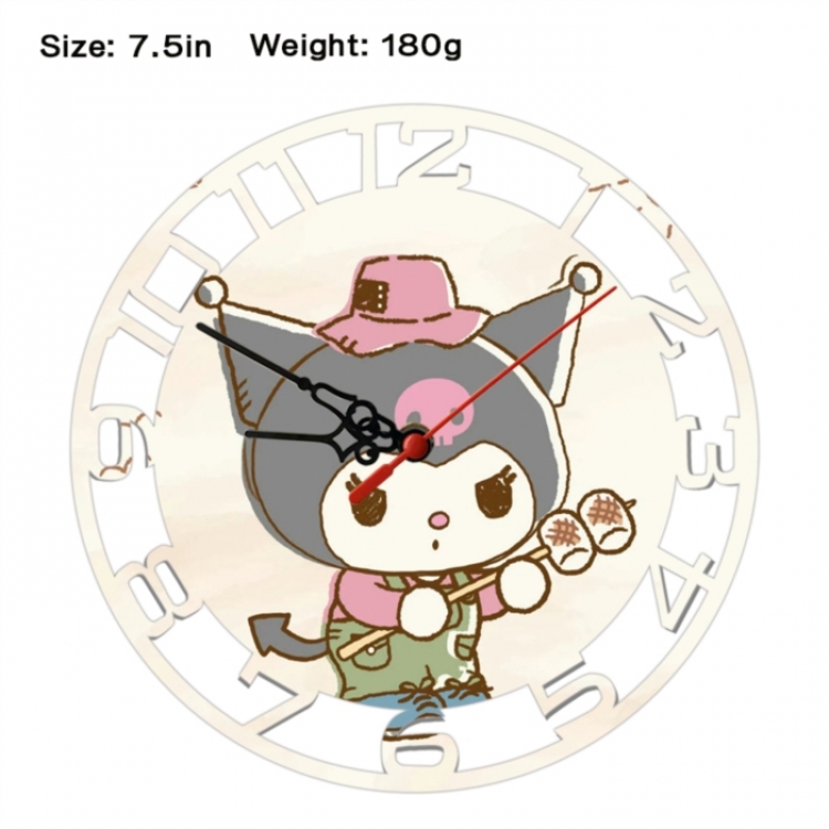 sanrio Anime print alarm clock wall clock personality clock packaging size 25X25X4cm