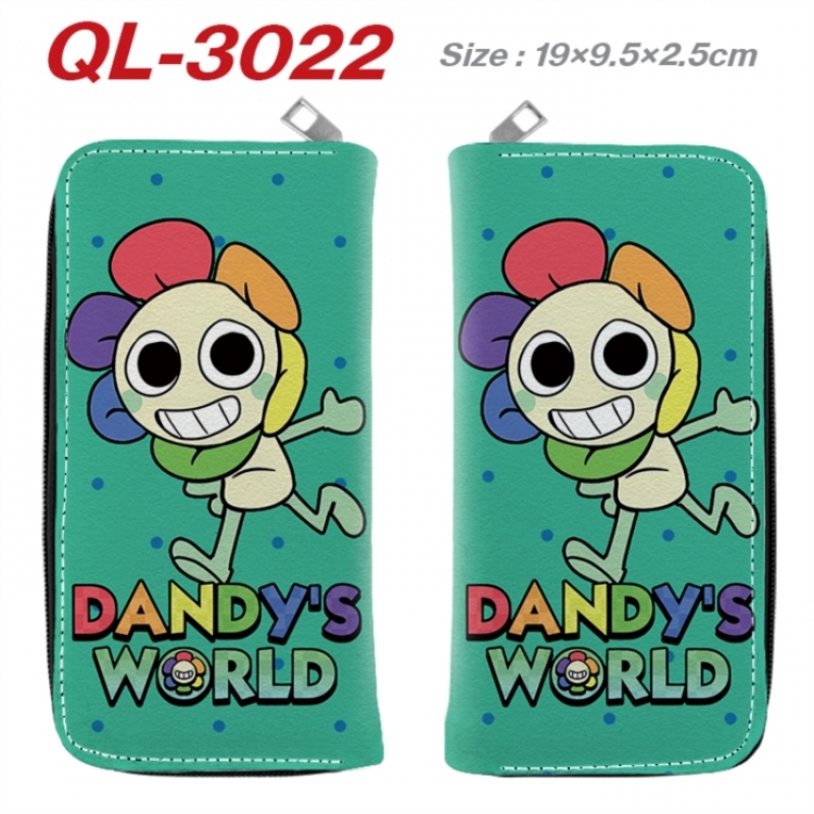 Dandy's World Anime peripheral PU leather full-color long zippered wallet 19.5x9.5x2.5cm