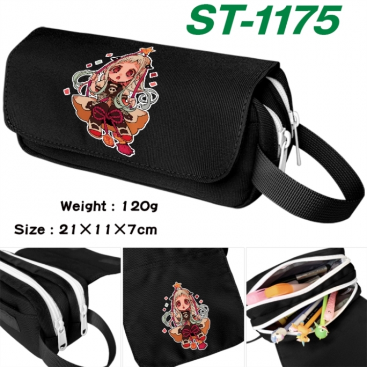 Toilet-bound Hanako-kun Anime waterproof canvas portable double-layer pencil bag cosmetic bag 21x11x7cm