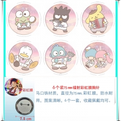 sanrio Anime Rainbow Mask Badg...