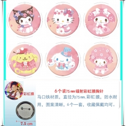 sanrio Anime Rainbow Mask Badg...