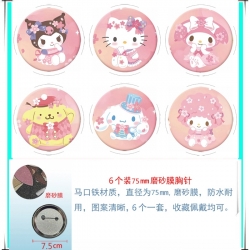 sanrio Anime Matte film brooch...