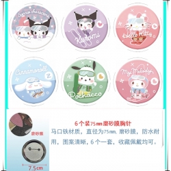 sanrio Anime Matte film brooch...