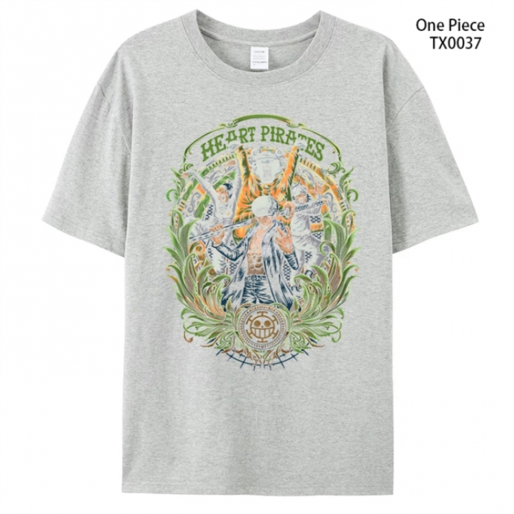One Piece Anime peripheral printed pure cotton T-shirt from S to 4XL