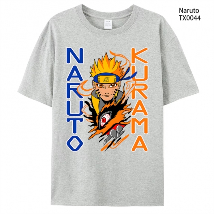 Naruto Anime peripheral printed pure cotton T-shirt from S to 4XL