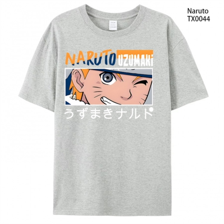 Naruto Anime peripheral printed pure cotton T-shirt from S to 4XL