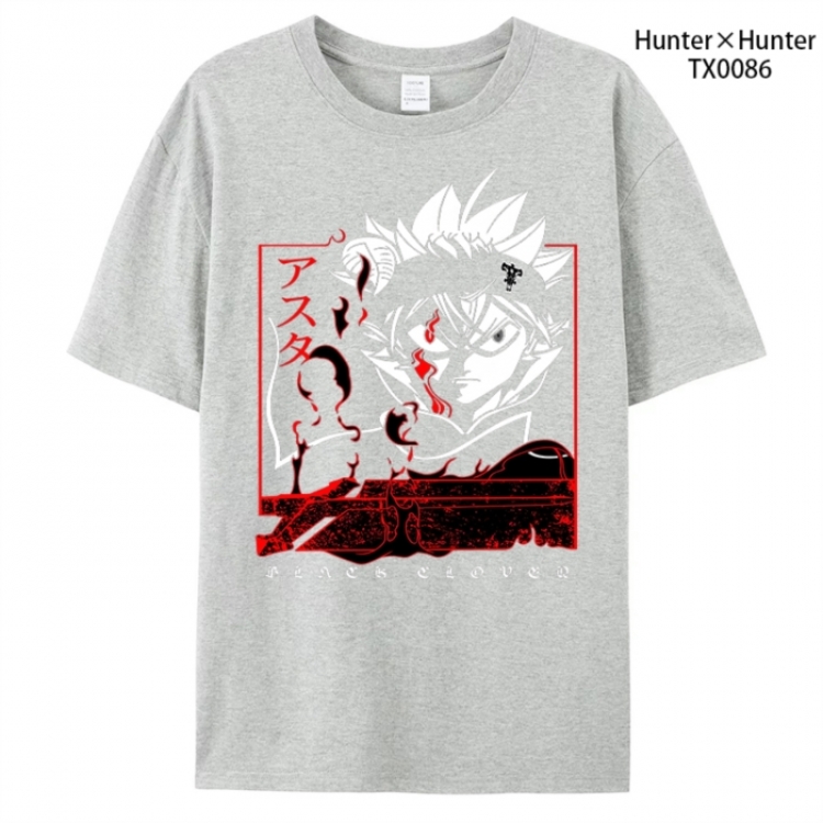 HunterXHunter Anime peripheral printed pure cotton T-shirt from S to 4XL
