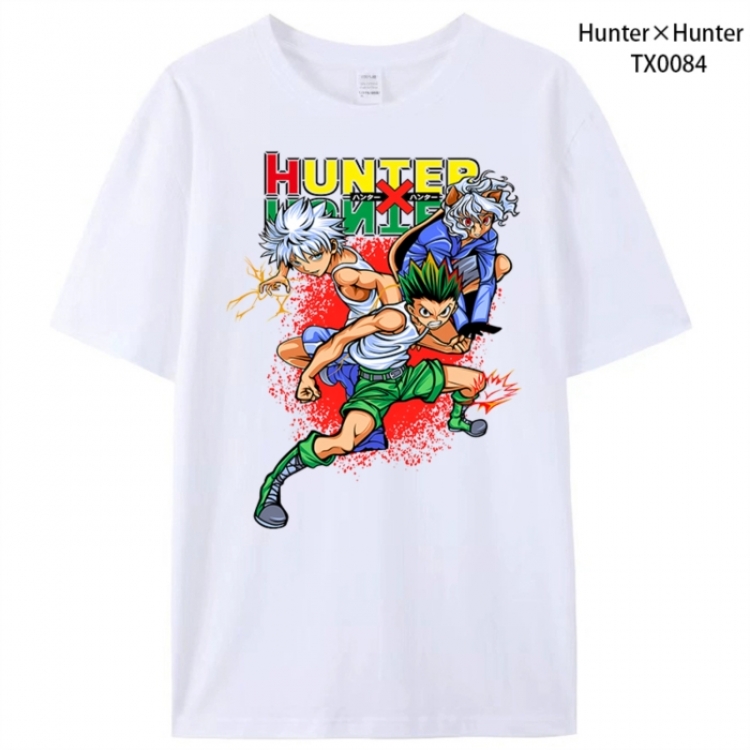 HunterXHunter Anime peripheral printed pure cotton T-shirt from S to 4XL