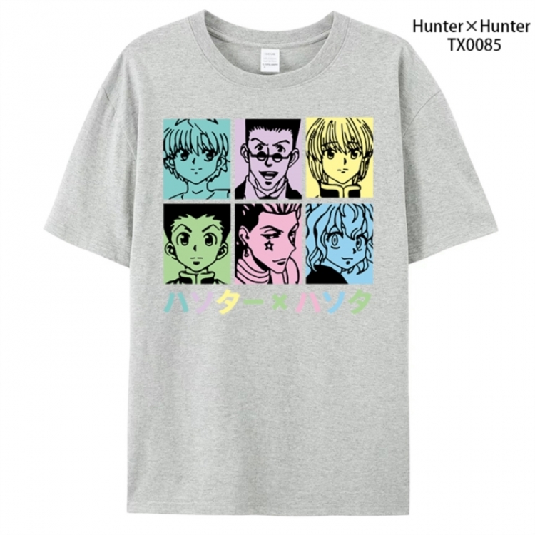 HunterXHunter Anime peripheral printed pure cotton T-shirt from S to 4XL