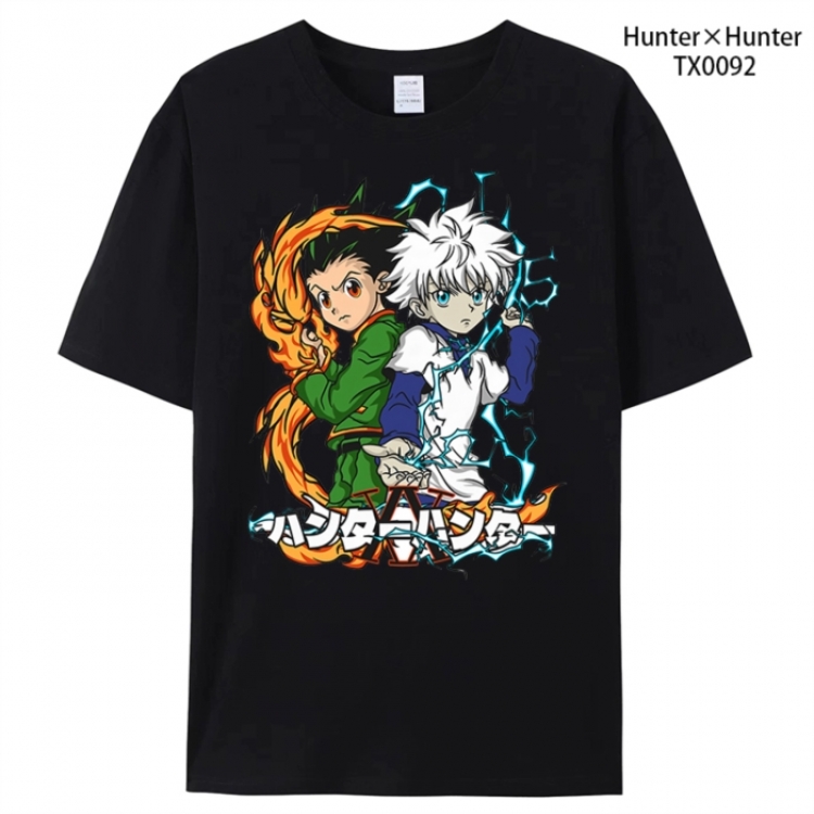 HunterXHunter Anime peripheral printed pure cotton T-shirt from S to 4XL