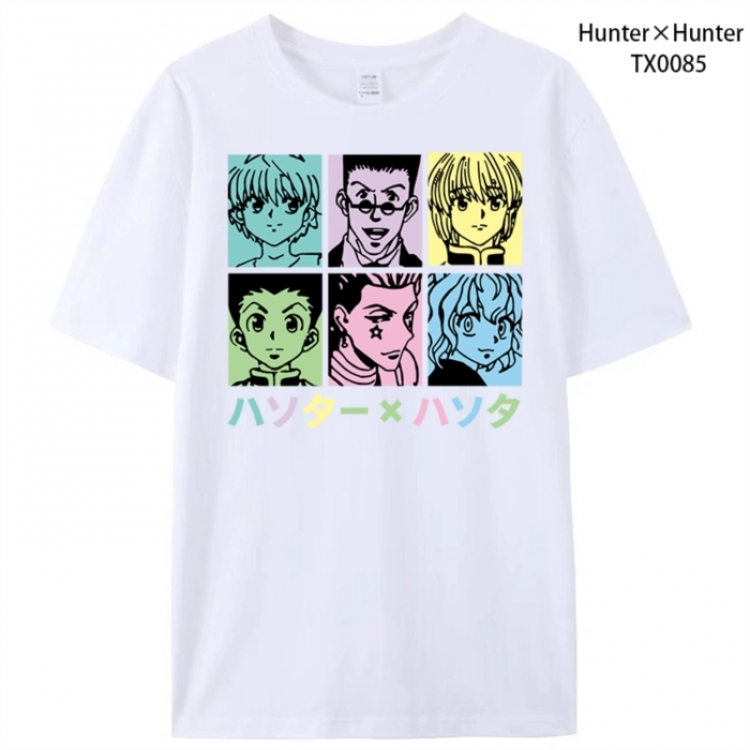 HunterXHunter Anime peripheral printed pure cotton T-shirt from S to 4XL