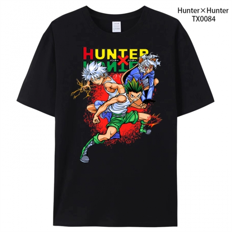 HunterXHunter Anime peripheral printed pure cotton T-shirt from S to 4XL