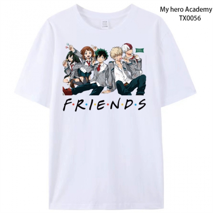 My Hero Academia Anime peripheral printed pure cotton T-shirt from S to 4XL
