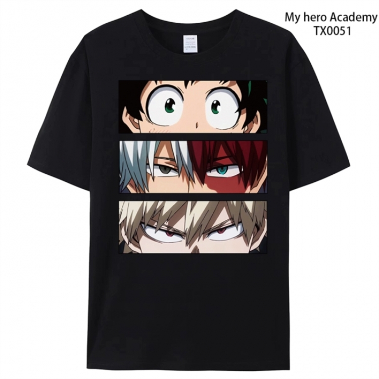 My Hero Academia Anime peripheral printed pure cotton T-shirt from S to 4XL