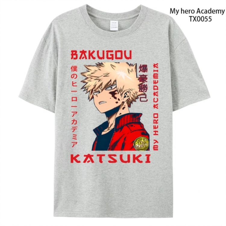 My Hero Academia Anime peripheral printed pure cotton T-shirt from S to 4XL