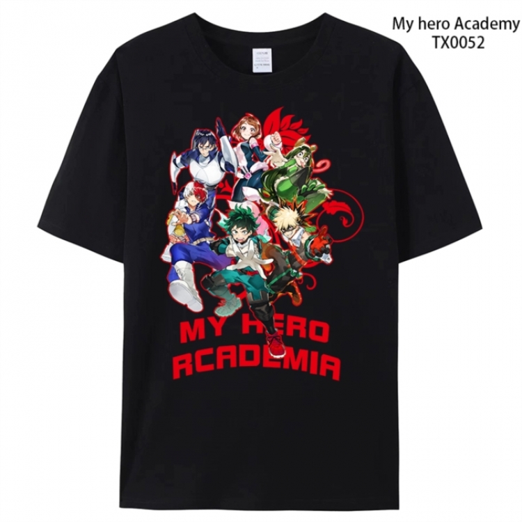 My Hero Academia Anime peripheral printed pure cotton T-shirt from S to 4XL