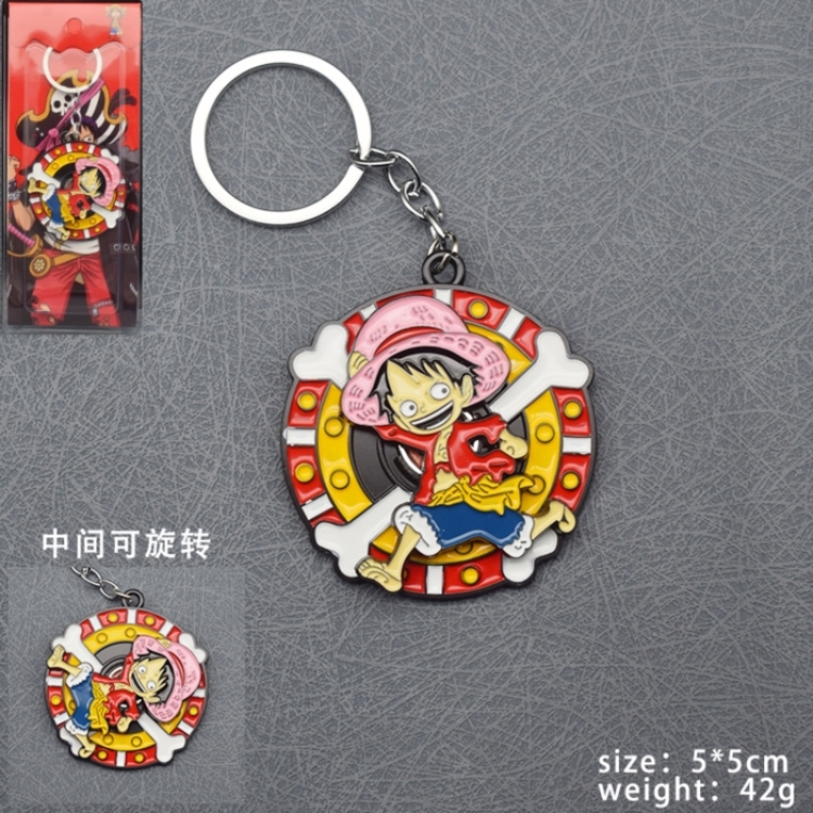 One Piece Anime Rotating Keychain price for 5 pcs
