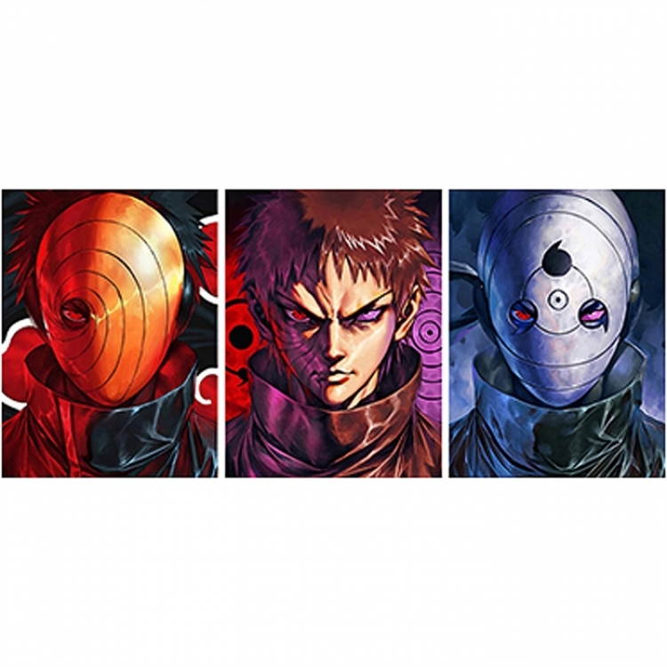 Naruto 3D anime gradient 3D painting decoration poster 41x31cm