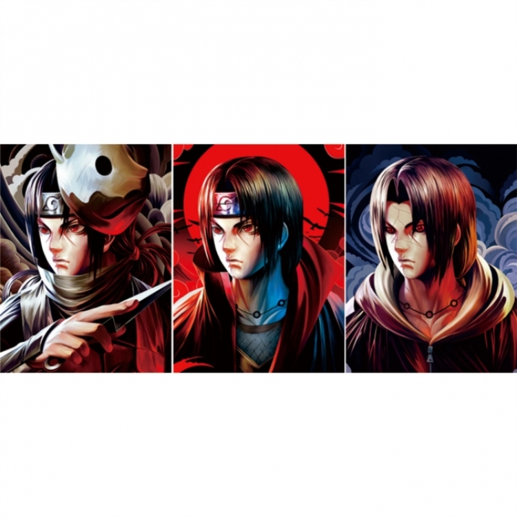 Naruto 3D anime gradient 3D painting decoration poster 41x31cm
