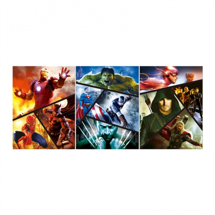 Marvel Heroes 3D anime gradient 3D painting decoration poster 41x31cm