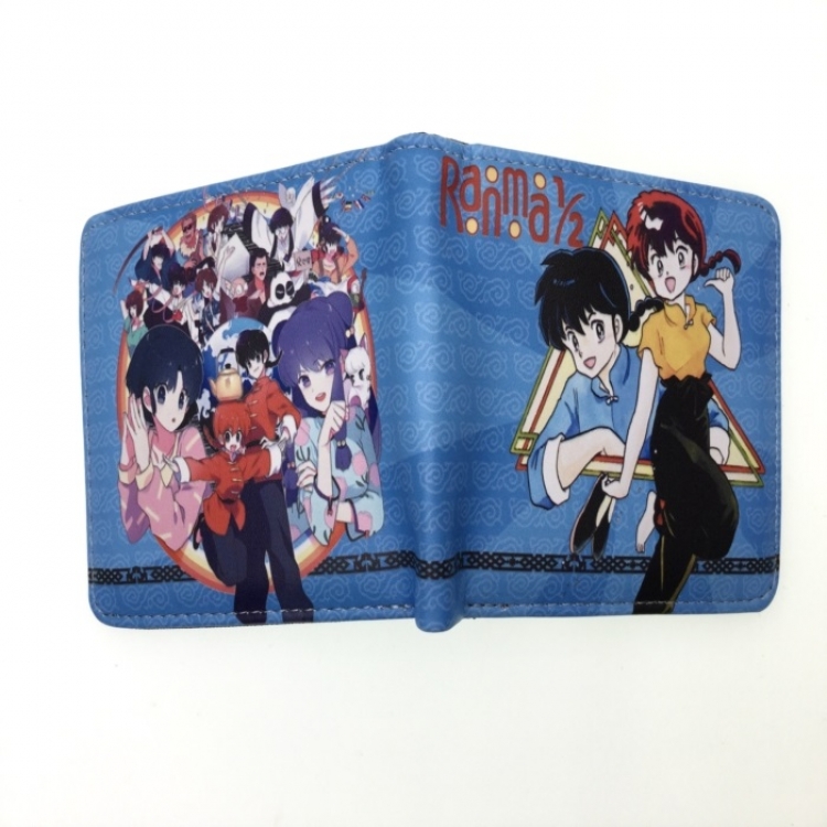 Ranma 1/2  Anime two fold  Short wallet 11X9.5CM 60G  B-1847