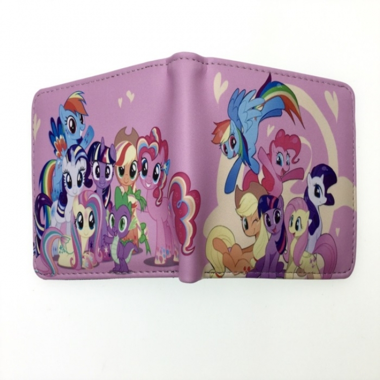 My Little Pony Anime two fold  Short wallet 11X9.5CM 60G B-1852