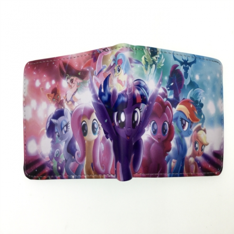 My Little Pony Anime two fold  Short wallet 11X9.5CM 60G B-1854