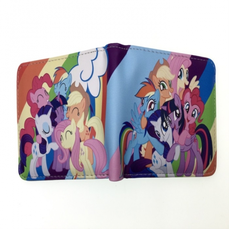 My Little Pony Anime two fold  Short wallet 11X9.5CM 60G B-1851