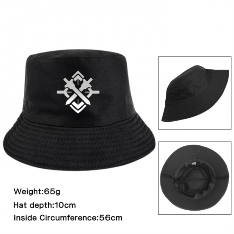 Honkai: Star Rail Anime Printed Outdoor Fisherman's Hat Sunshade Hat 56cm