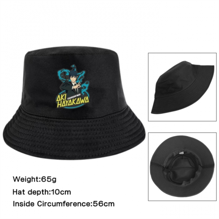 Chainsaw man Anime Printed Outdoor Fisherman's Hat Sunshade Hat 56cm