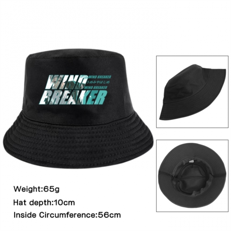 WIND BREAKER Anime Printed Outdoor Fisherman's Hat Sunshade Hat 56cm