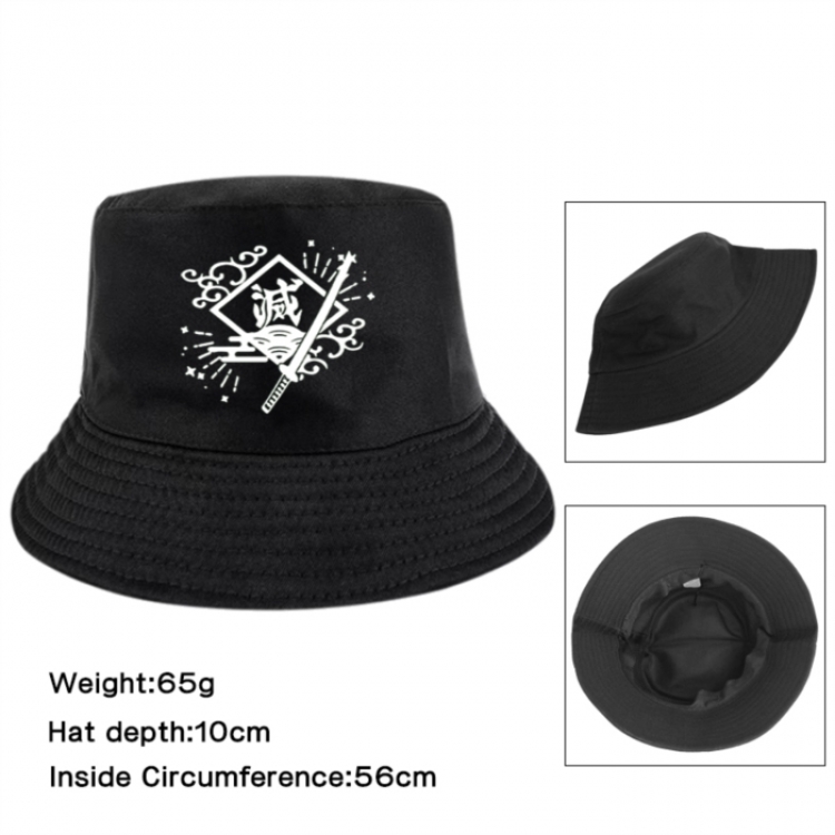 Demon Slayer Kimets Anime Printed Outdoor Fisherman's Hat Sunshade Hat 56cm