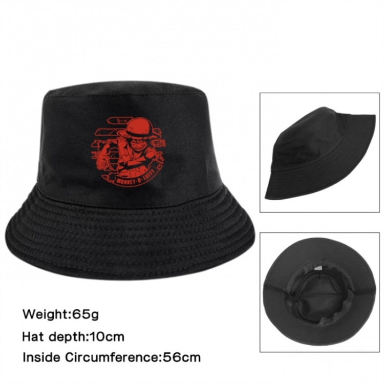 One Piece Anime Printed Outdoor Fisherman's Hat Sunshade Hat 56cm