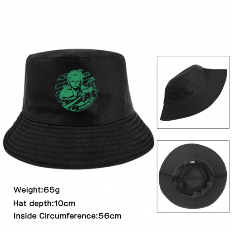 One Piece Anime Printed Outdoor Fisherman's Hat Sunshade Hat 56cm