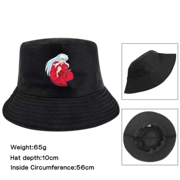 Inuyasha Anime Printed Outdoor Fisherman's Hat Sunshade Hat 56cm