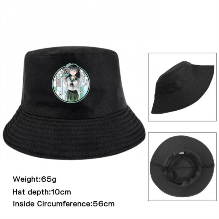 Inuyasha Anime Printed Outdoor Fisherman's Hat Sunshade Hat 56cm